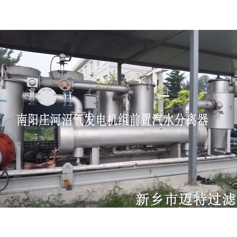 河南南陽垃圾沼氣發電廠燃燒機前氣體處理模塊，